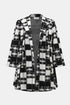Joseph Ribkoff Jacquard-Jacke in A-Linie mit Karomuster